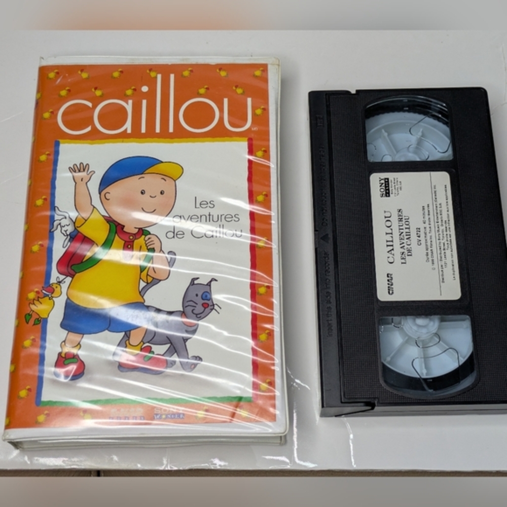 Les Aventures De Caillou VHS Tape 1999 French - Tested